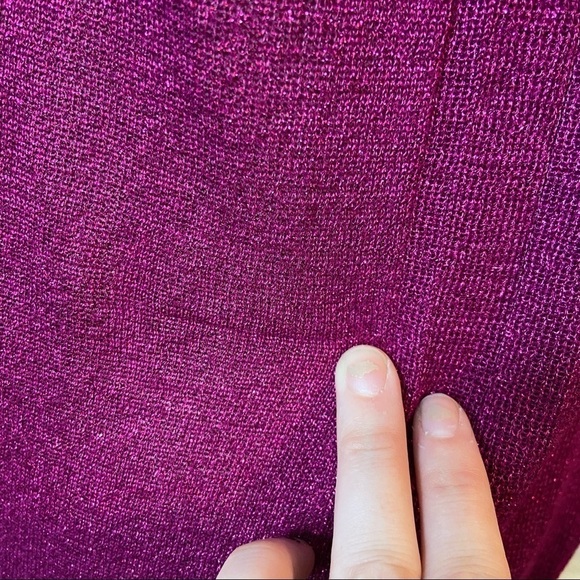 🛍️3/$30 Reitmans sparkly pleated  knit top in size medium - Picture 11 of 11